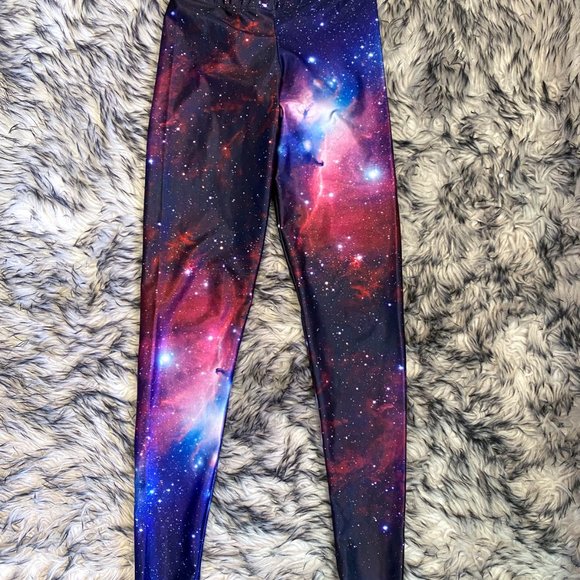 Blackmilk Purple Galaxy Leggings - M - Picture 3 of 5